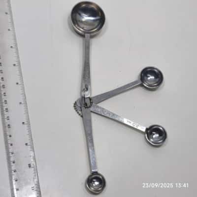 Stainless Steel Measuring Spoon Set Metric Tsp Tbsp 