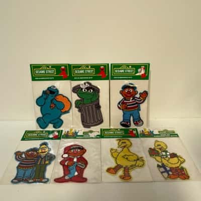 Sesame Street iron on embroidered motif patches