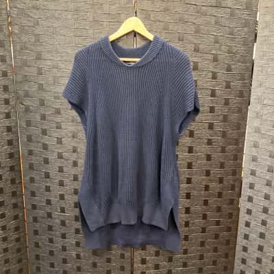 Saba Womens  Size 10 Navy Blue Top