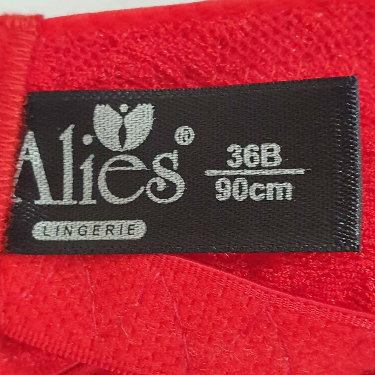 Alies Lingerie Women's Size 36B Red Lace Bra & Pant Set (XL) - New With ...