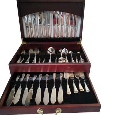 Silver Plated 97 pce George Butler Heirloom Collection. 
