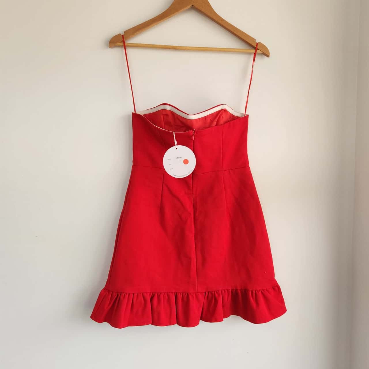 BNWT Luvalot Red Strapless Mini Dress Size 10/M(s)