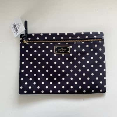 Kate Spade Large Drewe Blake Avenue Diamond Dot Clutch 