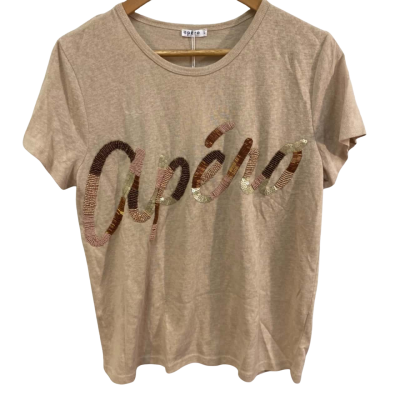 BNWT Apero Size L Beige Women’s T-shirt 