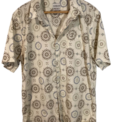 Quicksilver shirt  Size L Beige / Brown / Cream / Pattern 