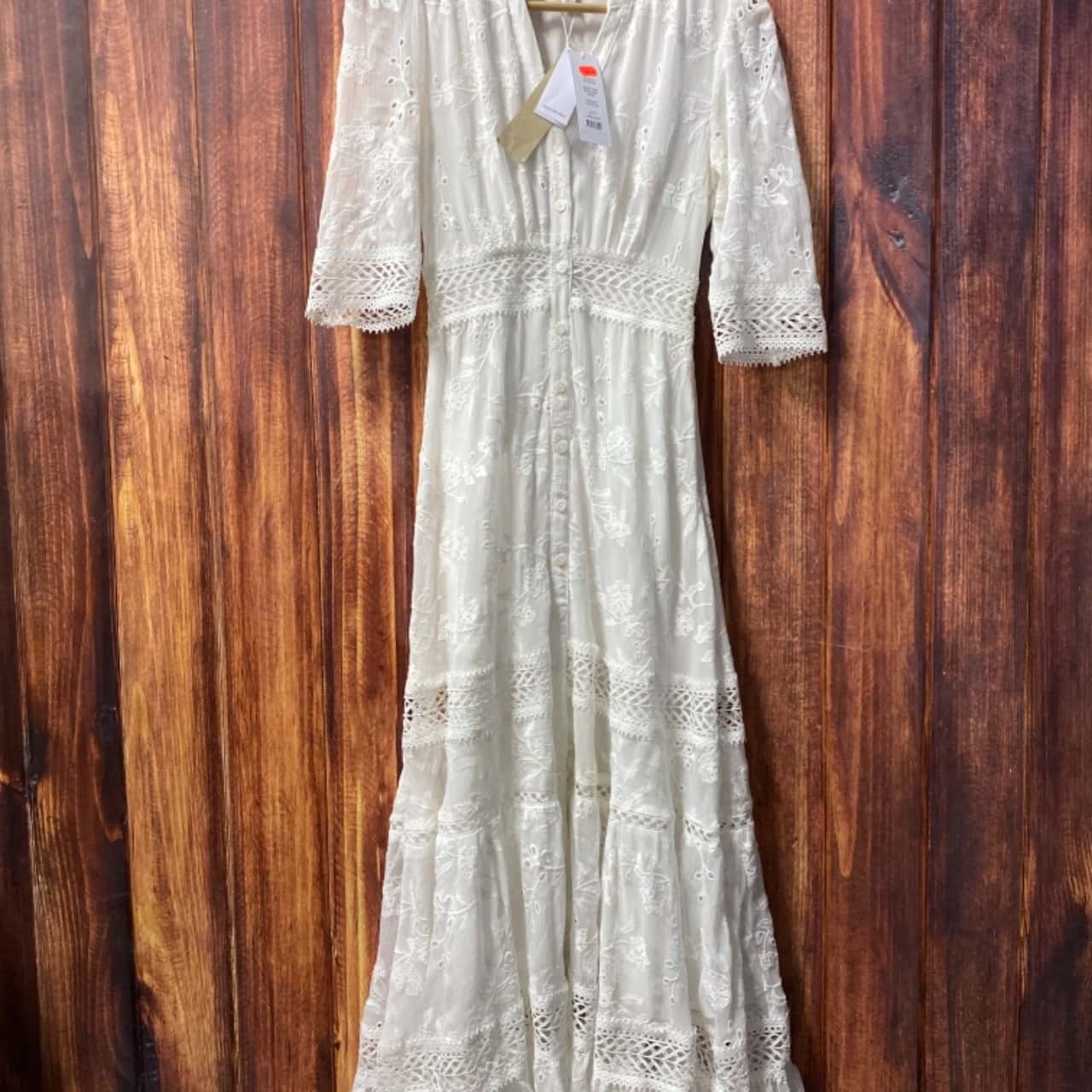 chinese dress ladies Be With You Forever Maxi Dress Off White