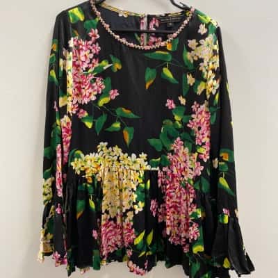 Trelise Cooper Womens  Size 12 Long Sleeve Top Multicoloured 