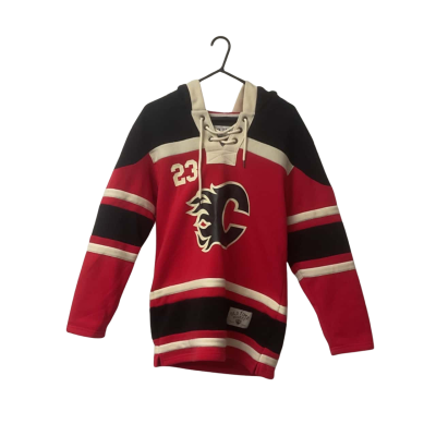  Mens Old Time Hockey Size XS Hoodie Jersey Black  / Red / White 