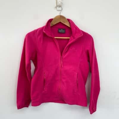Kathmandu Kids Pink Fleece Front Zip Jacket Size 10