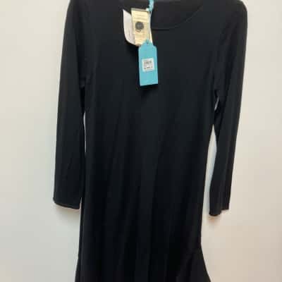 Blue Illusion Womens  Size M Long Sleeve Dress Black  