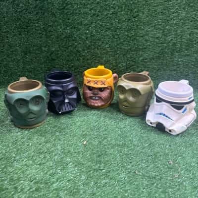 Star Wars Applause Character Cups x 5