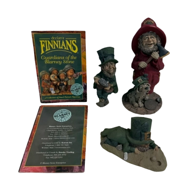 Set of 3 Vintage Roman Declan's Finnians Handpainted Figurines / Sculptures