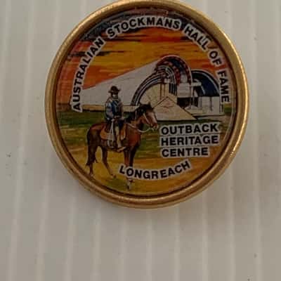 Australian Stockman's Hall of Fame Lapel Pin Badge