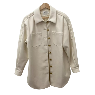 AJE Womens  Size 6 Winter Jacket Beige / Off White 