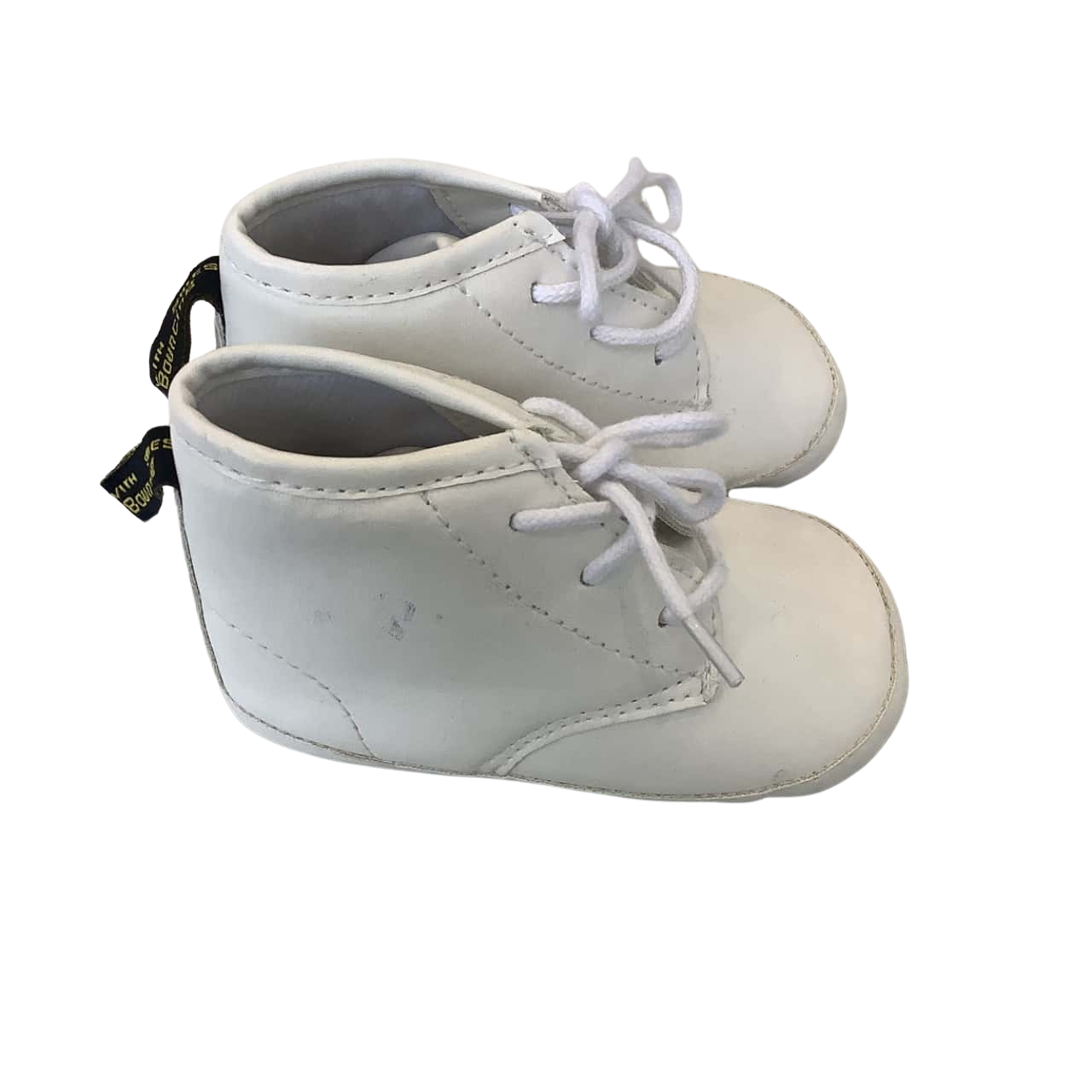 Dr Martens Kids Size 2yo Lace Up Booties / Shoes White