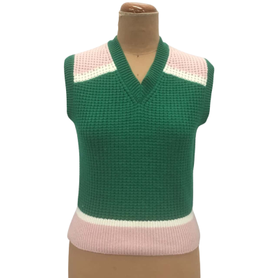 Marni x Uniqlo Knitted Vest Size XS Emerald & Rose