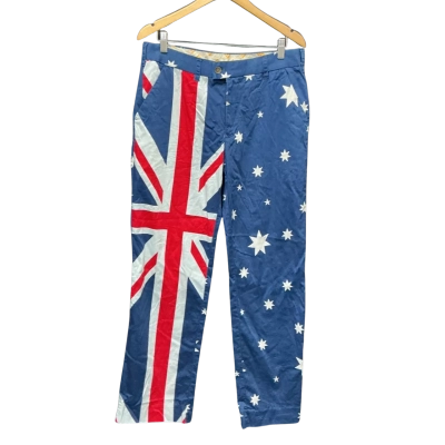 Loud mouth Australian print Mens  Size 34 trousers 