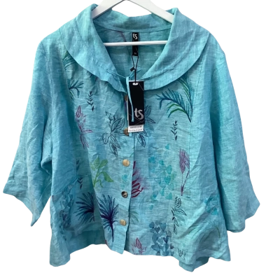 Taking Shape Womens  Size 24 French Linen Top