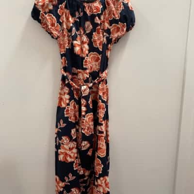 Stella Womens  Size 8 Midi Dress Floral 