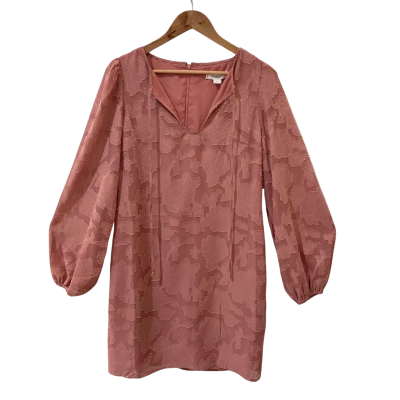 Belle & Bloom Size L Dusty Rose Floral Dress 