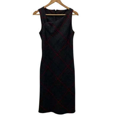 VERSUS Women's Size M Pinafore Black  / Green / Grey / Pattern / Red 
