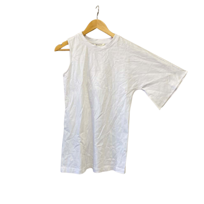  Ethor Womens  Size S Asymmetrical T-Shirt White 