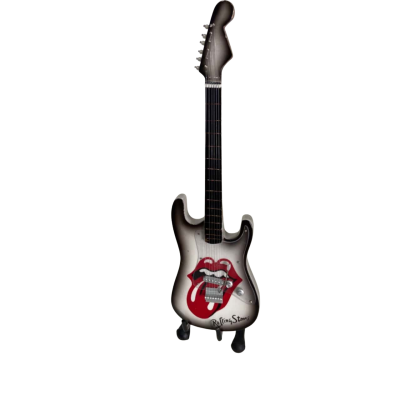 Mini Rolling Stones Guitar Figurine 