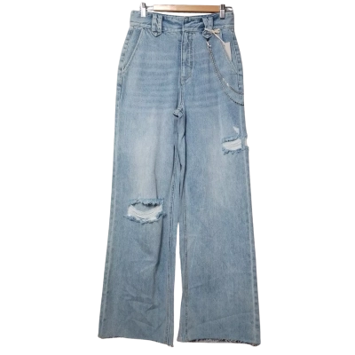 ZGY Women's Size 26 High-Waisted Distressed Jeans 