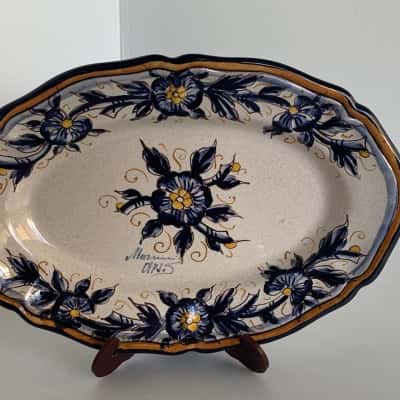 Marcucci Deruta Decorative Oval Plate