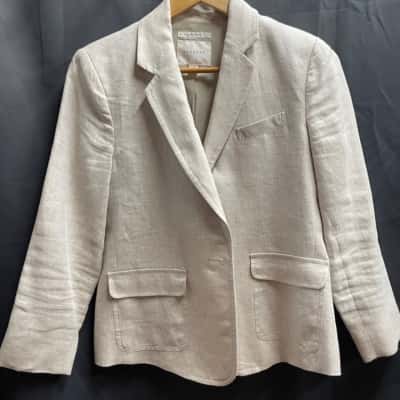 Trenery Womens Size 10 Cream Blazer