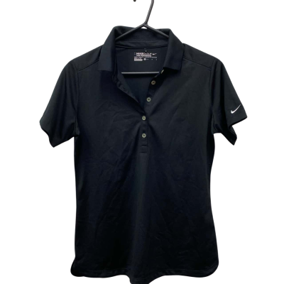 Nike Womens Golf Polo Tee Size M Black  