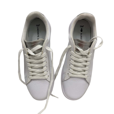 Womens Lacoste Carnaby White Leather Sneakers Size 5