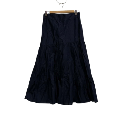 Witchery Womens Size 8 Maxi Skirt Navy Blue 