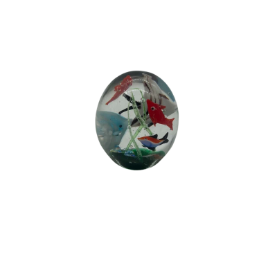 Glass Fish Paperweight