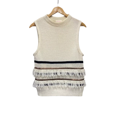 Sass & Bide Womens  Size XS Sleeveless Top Cream 