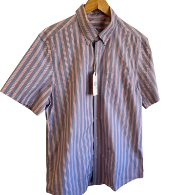 NEW- “Sportscraft” Mens  Size M Short Sleeve Shirt Striped 