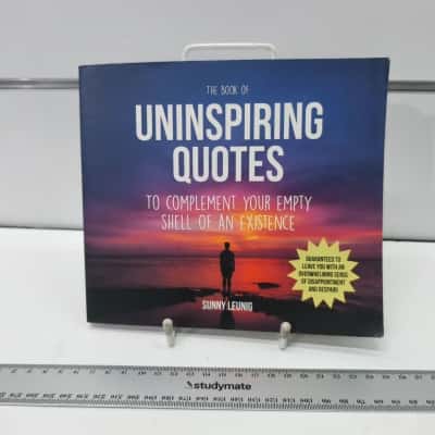 The Book Of Uninspiring Quotes Book 