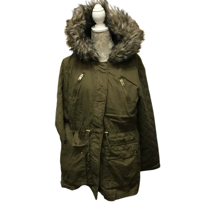 Esprit  2 Piece Cotton Jacket with Faux Fur Trimmed Hood