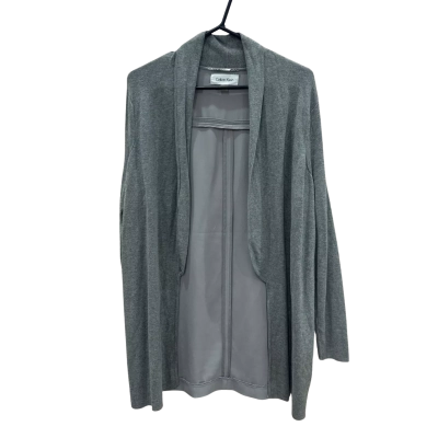 Calvin Klein Womens  Size L Grey Cardigan