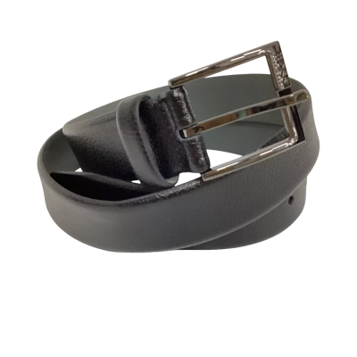Hugo Boss Mens  Size 34 Cow Skin Belt Black  