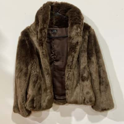 Bardot Womens  Size 10 Bomber Jacket Brown 