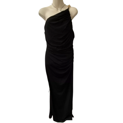 Sheike Black Formal Midi Dress   Size 12 