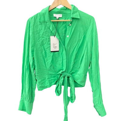 Witchery Womens  Size 14 Long Sleeve Shirt Green 