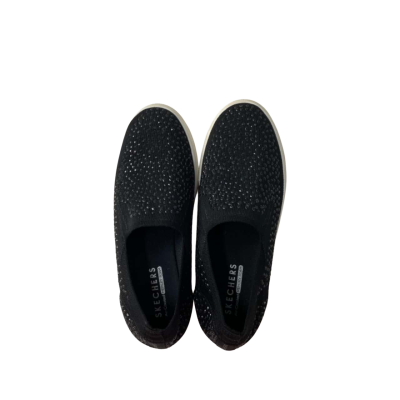 Skechers Size 37 Black Diamanté Slip ons