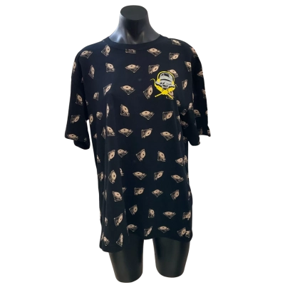 Tribal Mens  Size XL Short Sleeve T-shirt Black  / Pattern 