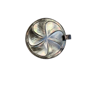 925 Sterling Silver Mother of Pearl Pendant Silver 