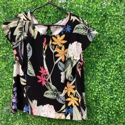 Veronica Maine Womens  Size 12 Blouse Floral 