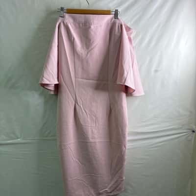 Mossman Womens  Size 12 Midi Dress Pink  