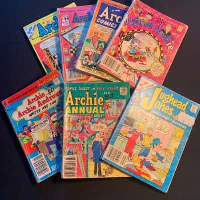 Vintage Archie & Jughead Comic Digests, Mixed lot of 7