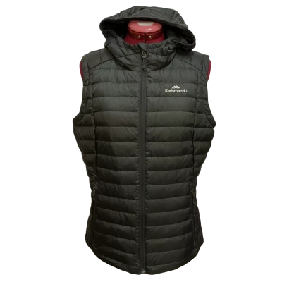 Kathmandu Womens Hooded Vest  Size 12 Black  